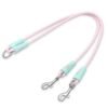 Anti-entanglement double-ended leash for small and medium-sized dogs