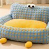 Big - eyed Cute Backrest Pet Bed