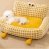 Big - eyed Cute Backrest Pet Bed