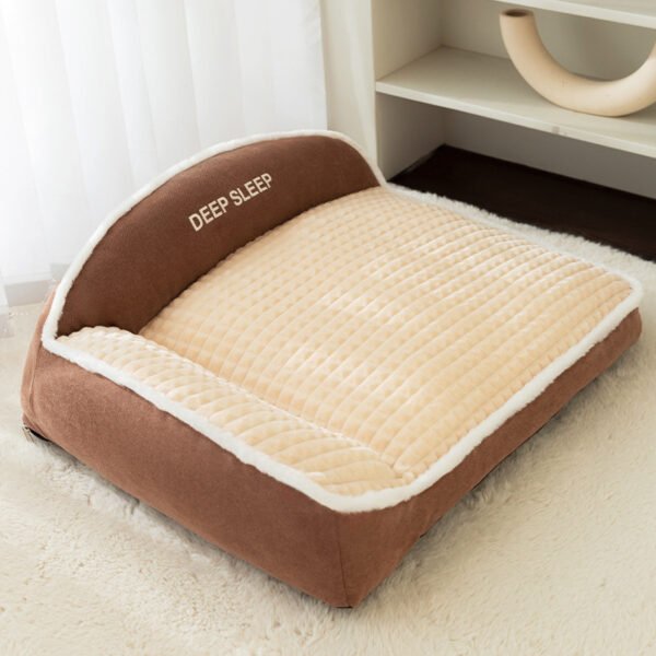 Thick Sofa - style Fleece Pet Bed