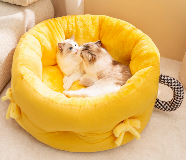 Deep Sleep Tea - cup - shaped Round Pet Bed