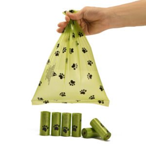 Degradable pet waste bags