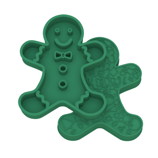10 Christmas gingerbread man slow food plate