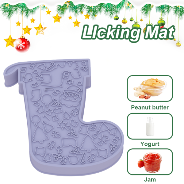 3 Christmas stocking slow food plate