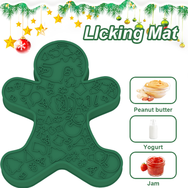 3 Christmas gingerbread man slow food plate
