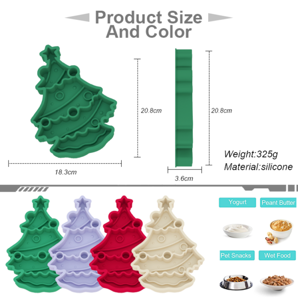 5 Christmas tree slow food plate