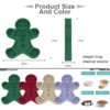 Christmas gingerbread man slow food plate