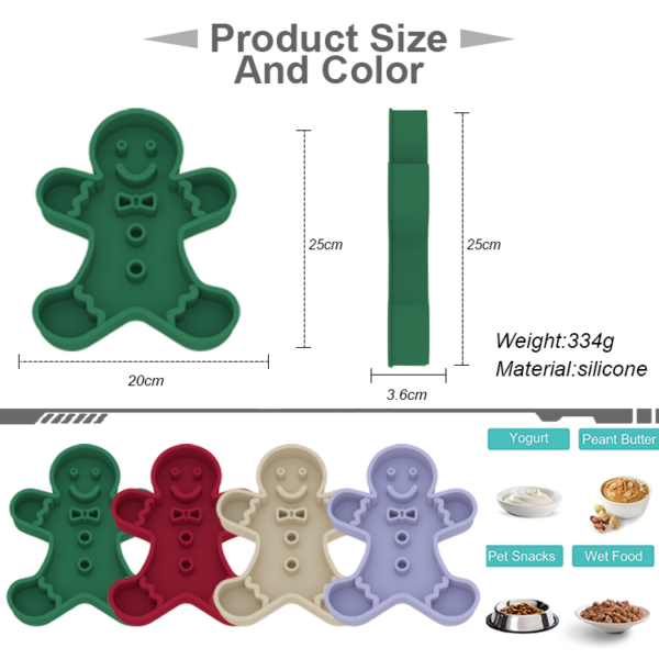 5 Christmas gingerbread man slow food plate