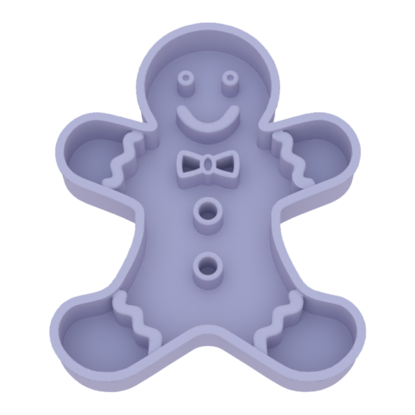 6 Christmas gingerbread man slow food plate