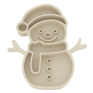 Christmas Snowman Slow Food Plate