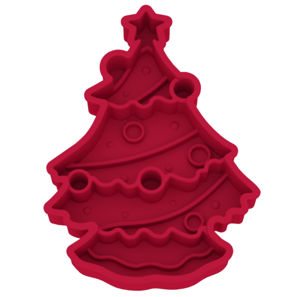7 Christmas tree slow food plate