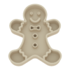 Christmas gingerbread man slow food plate