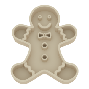Christmas gingerbread man slow food plate