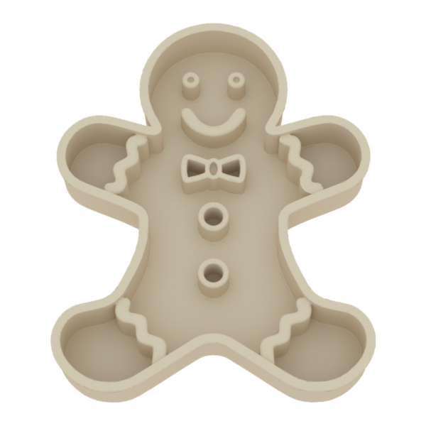 7 Christmas gingerbread man slow food plate