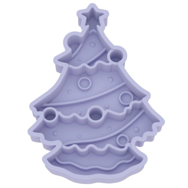 8 Christmas tree slow food plate