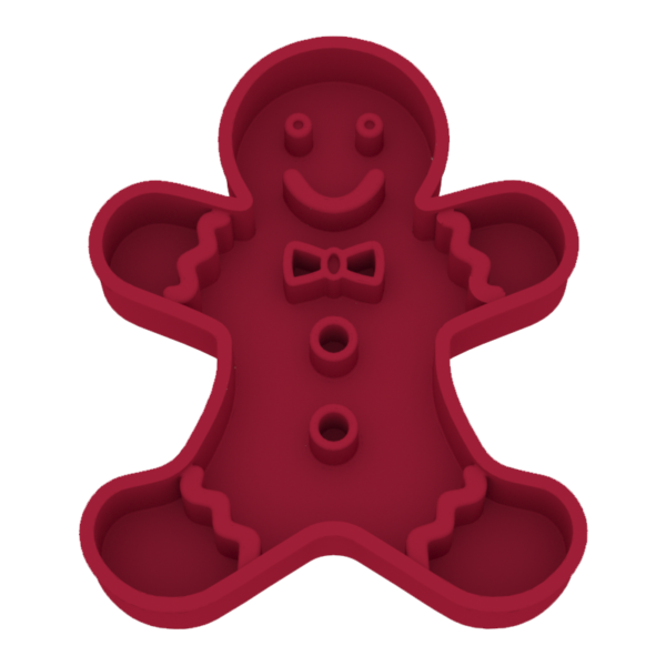 8 Christmas gingerbread man slow food plate
