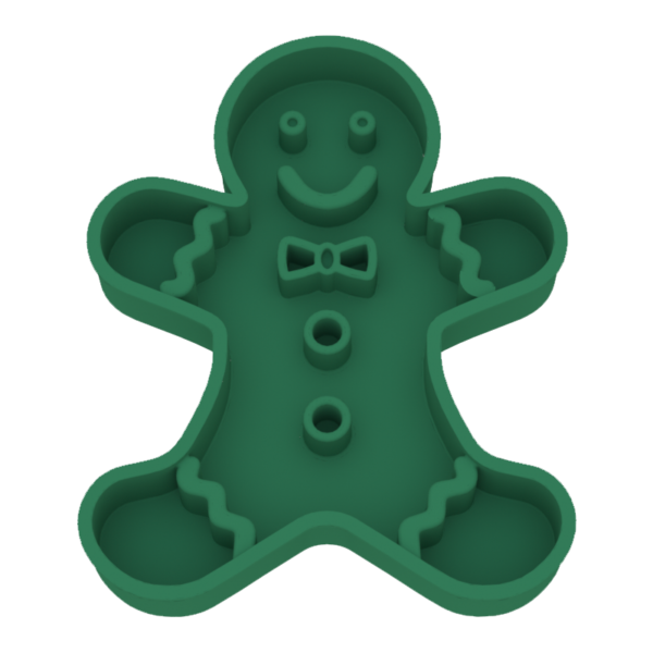 9 Christmas gingerbread man slow food plate