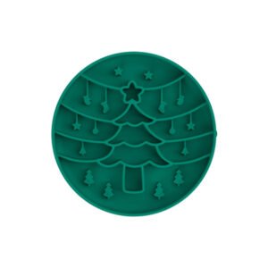 Round Christmas tree slow food plate