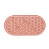 Oval wet food slow-feeding placemat