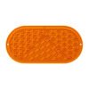 Oval wet food slow-feeding placemat