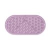 Oval wet food slow-feeding placemat