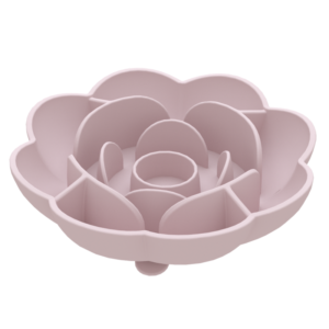 BPA Free Easy Clean Rose Shape Slow Feeding Dog Bowl