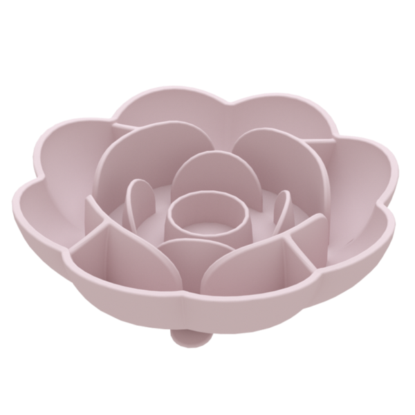 10 BPA Free Easy Clean Rose Shape Slow Feeding Dog Bowl
