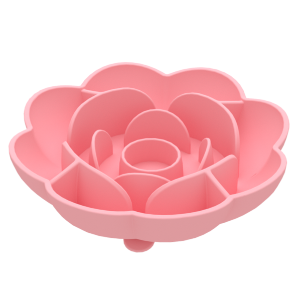 13 BPA Free Easy Clean Rose Shape Slow Feeding Dog Bowl