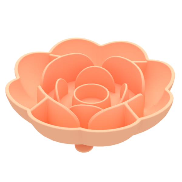 14 BPA Free Easy Clean Rose Shape Slow Feeding Dog Bowl