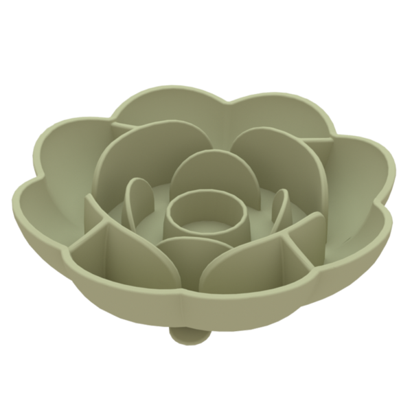 8 BPA Free Easy Clean Rose Shape Slow Feeding Dog Bowl