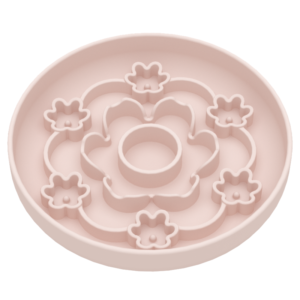 BPA Free Easy Clean Six Golden Flowers Slow Feeding Dog Bowl
