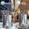 Heating base poultry waterer