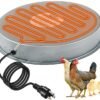 Heating base poultry waterer