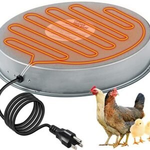Heating base poultry waterer