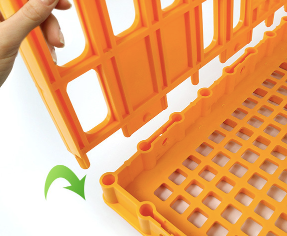 Thickened poultry transport crate