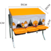 Poultry egg-laying box