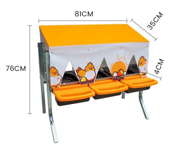 Poultry egg-laying box