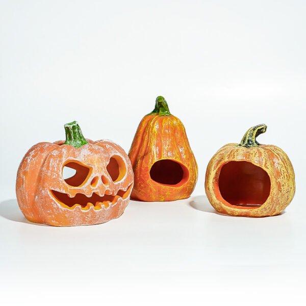 Reptile Habitat Decoration-Pumpkin Hideout