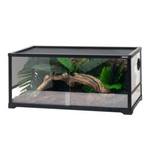 Reptile glass terrarium
