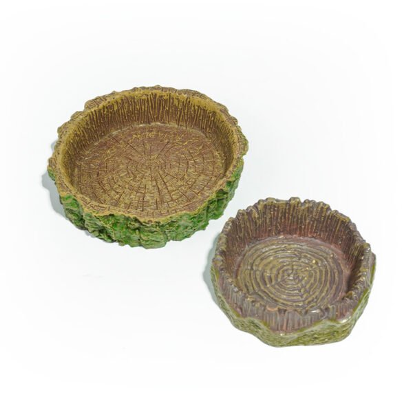 Reptile Habitat Decoration-Stump cup