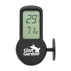 Electronic Thermometer and Hygrometer - Black