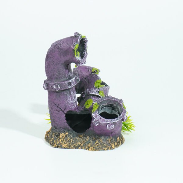 Reptile Habitat Decoration-Four-way water pipe