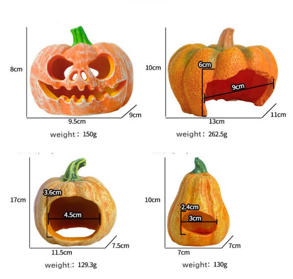 Reptile Habitat Decoration-Pumpkin Hideout