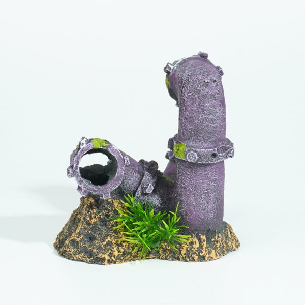 Reptile Habitat Decoration-Four-way water pipe