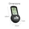 Electronic Thermometer and Hygrometer - Black