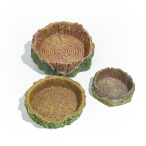 Reptile Habitat Decoration-Stump cup