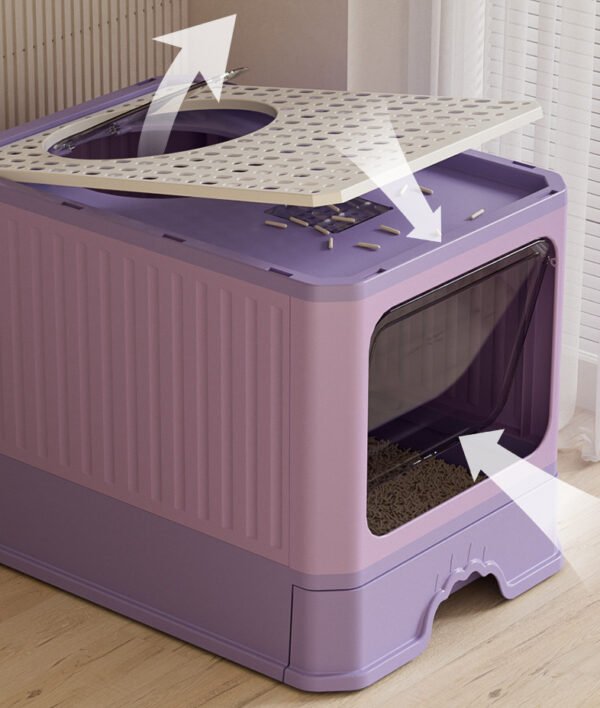 Drawer-Type Cat Litter Box