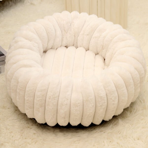 Striped Donut Pet Bed