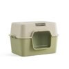 Fully enclosed cat litter box
