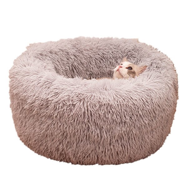 Long Plush Cat Bed